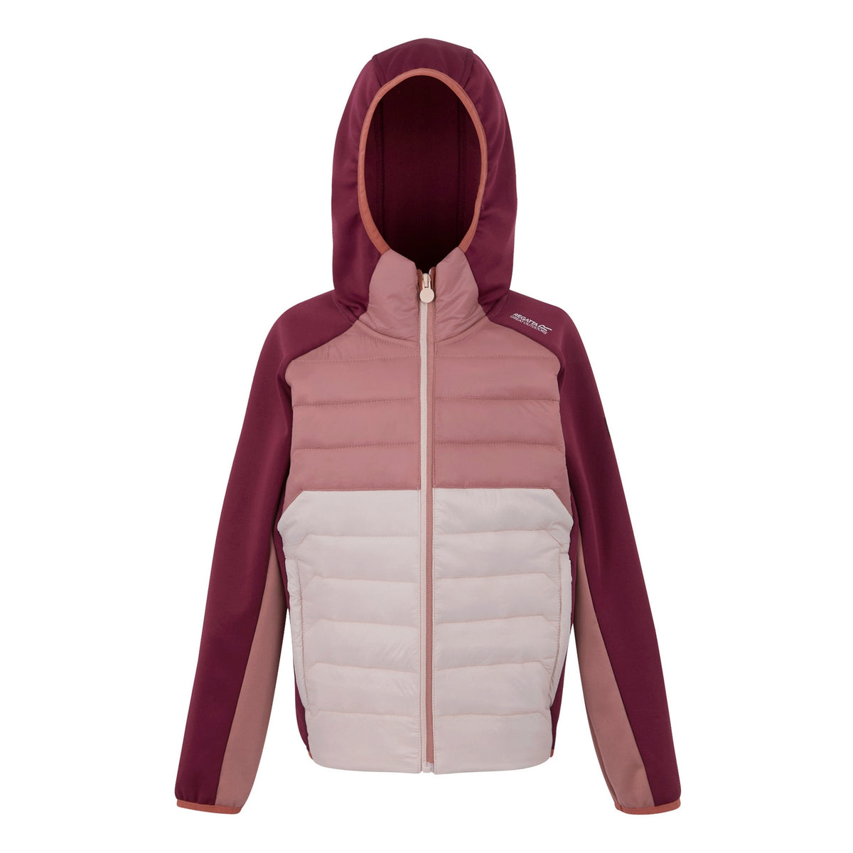 Pink - Front - Regatta Childrens-Kids Kielder IX Hybrid Jacket