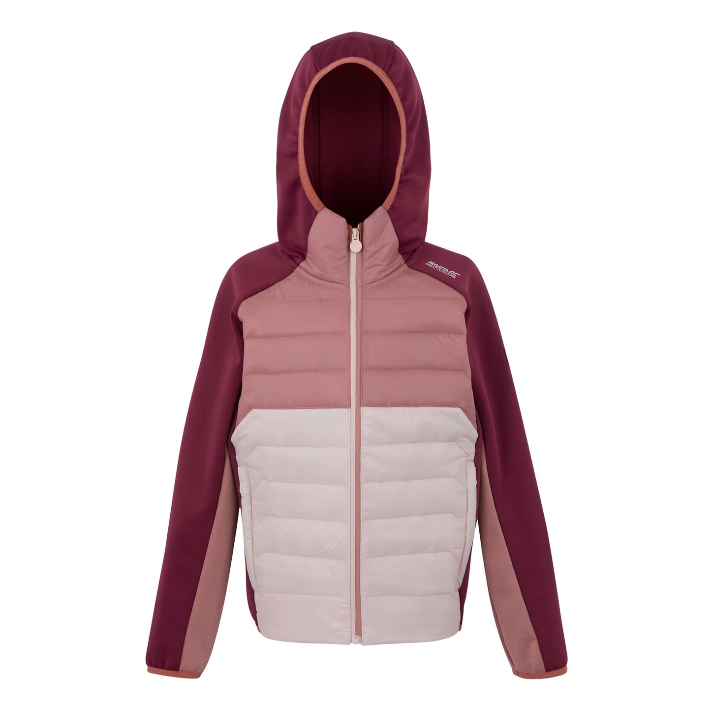 Pink - Front - Regatta Childrens-Kids Kielder IX Hybrid Jacket