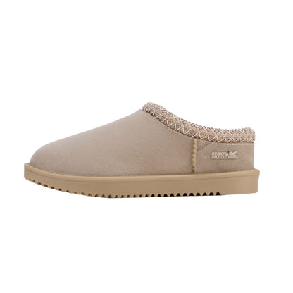 Soft Taupe - Back - Regatta Womens-Ladies Risley Waterproof Mules