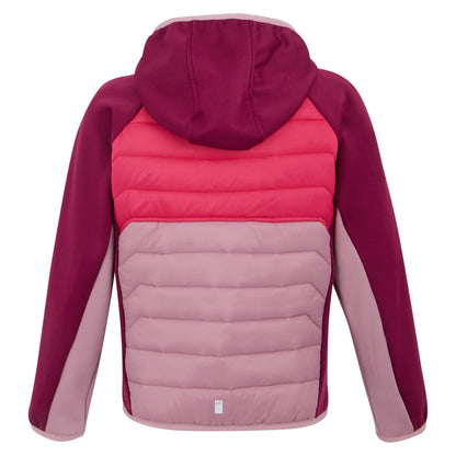 Lilas-Pop-Beaujolais - Back - Regatta Childrens-Kids Kielder IX Hybrid Jacket