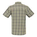 Golden Sand-Treetop - Back - Regatta Mens Mindano IX Checked Short-Sleeved Shirt