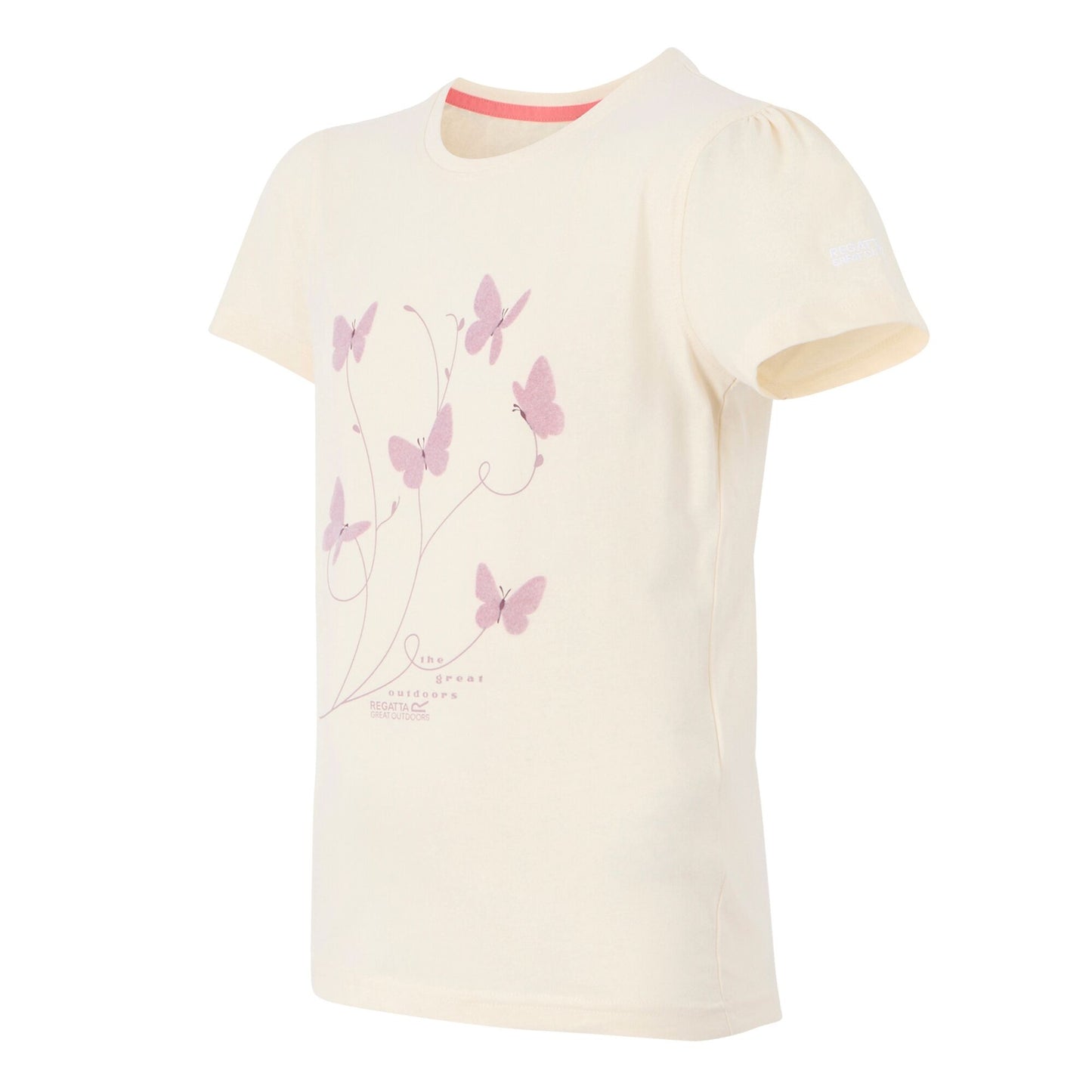 Light Vanilla - Side - Regatta Childrens-Kids Bosley VII Graphic Print T-Shirt