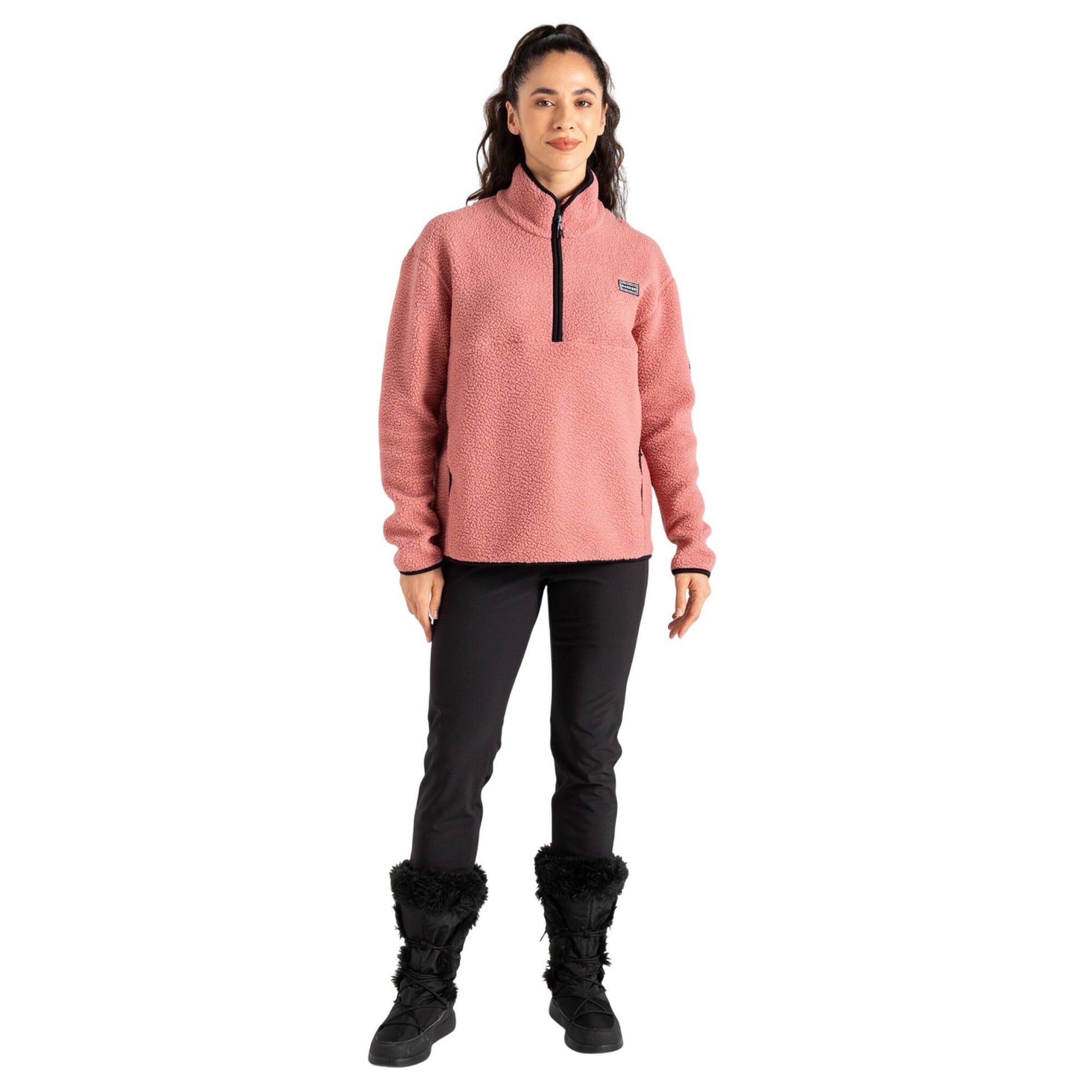 Crystal Rose - Side - Dare 2B Womens-Ladies Glide Out Fleece