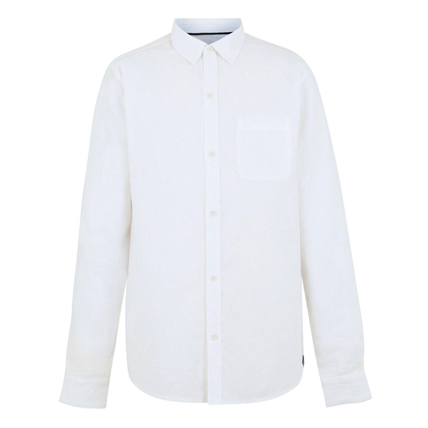 White - Front - Regatta Mens Loran Long-Sleeved Shirt