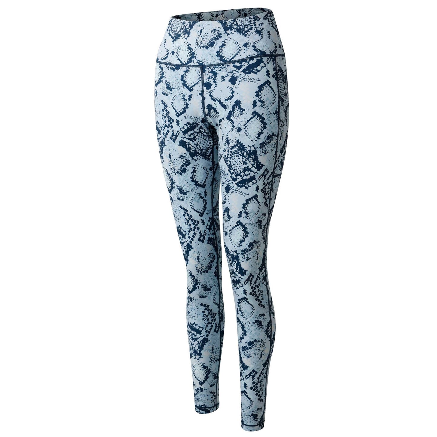 Blue - Side - Dare 2B Womens-Ladies Influential II Snake Print Leggings