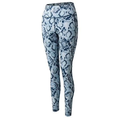 Blue - Side - Dare 2B Womens-Ladies Influential II Snake Print Leggings