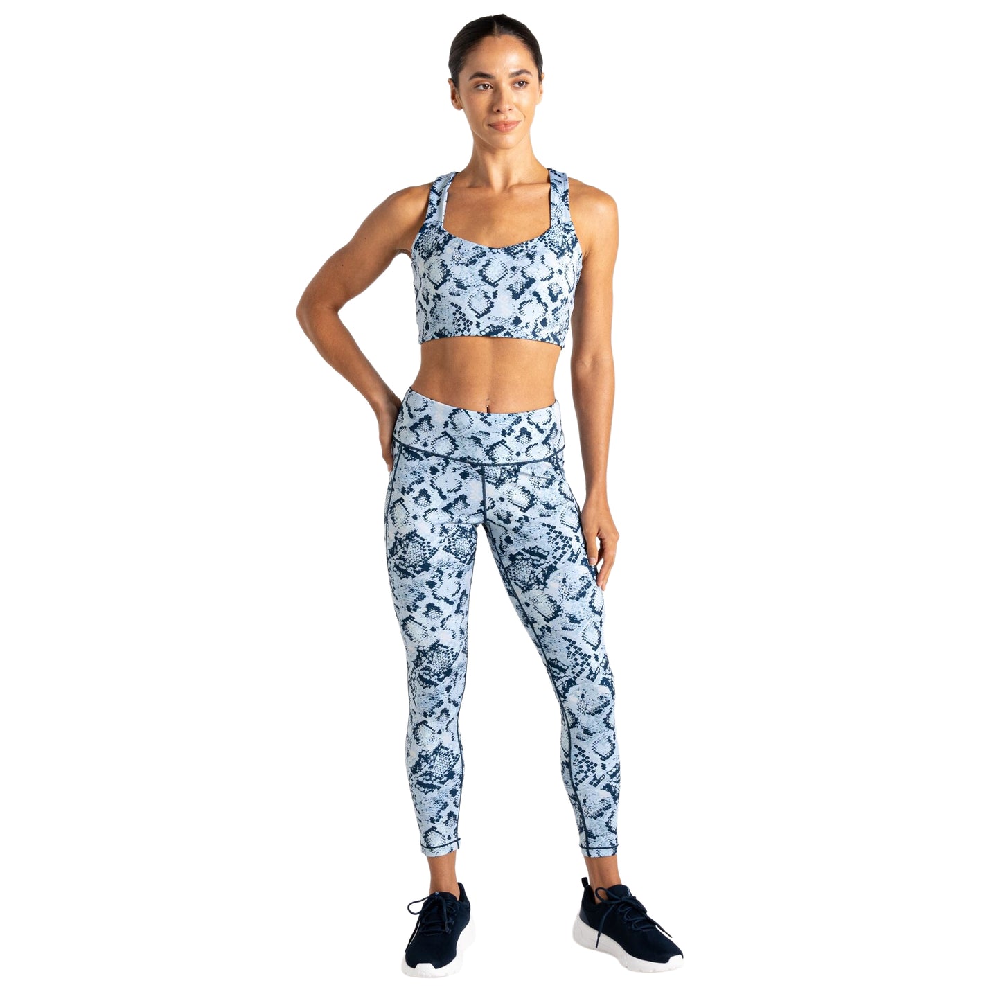Blue - Lifestyle - Dare 2B Womens-Ladies Influential II Snake Print Leggings