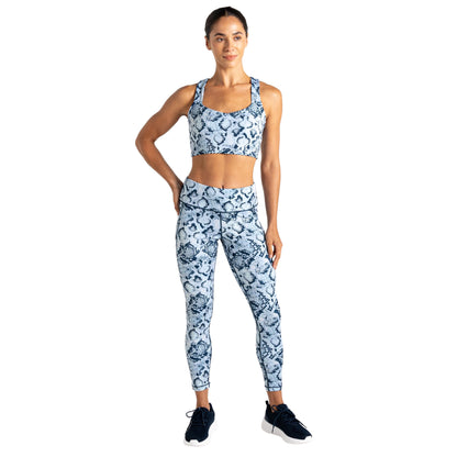 Blue - Lifestyle - Dare 2B Womens-Ladies Influential II Snake Print Leggings