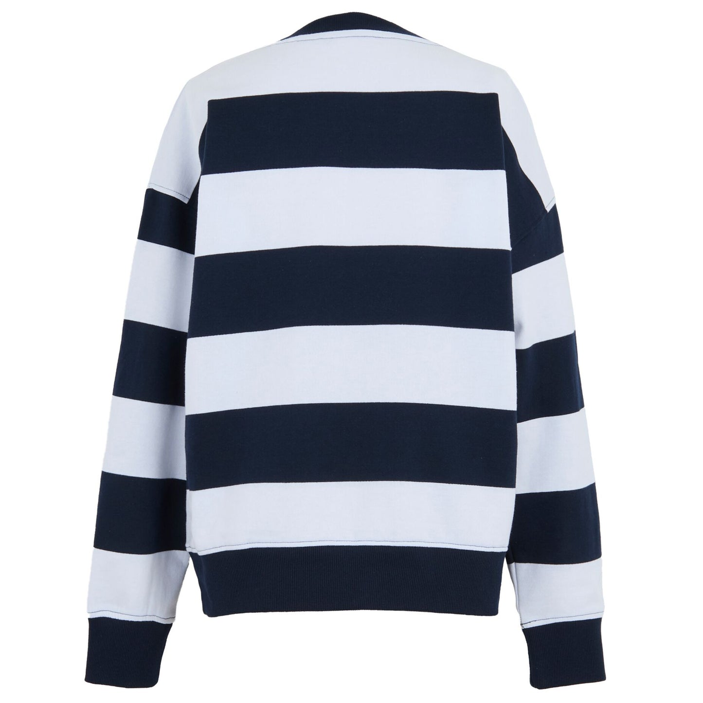 Navy-White - Back - Regatta Womens-Ladies Avika II Stripe Crew Neck Jumper