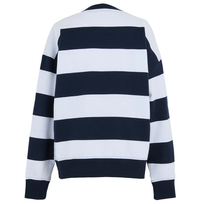 Navy-White - Back - Regatta Womens-Ladies Avika II Stripe Crew Neck Jumper
