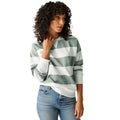 Glacier-White - Lifestyle - Regatta Womens-Ladies Avika II Stripe Crew Neck Jumper
