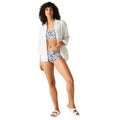 Navy-White - Lifestyle - Regatta Womens-Ladies Paloma Large Floral Swim Briefs