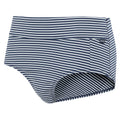 Navy-White - Side - Regatta Womens-Ladies Paloma Seeksucker Stripes Swim Briefs