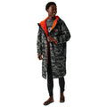 Grey-Black - Side - Regatta Unisex Adult Camo Changing Robe