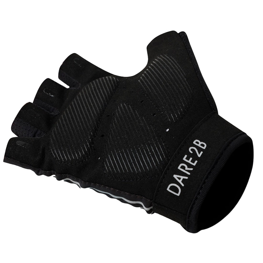 Black - Back - Dare 2B Womens-Ladies Reflective Cycling Mitts