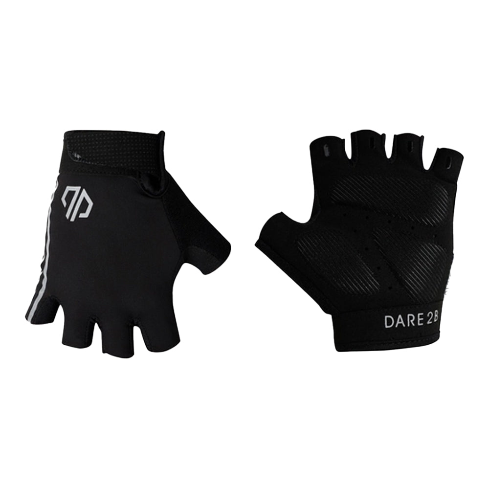 Black - Front - Dare 2B Womens-Ladies Reflective Cycling Mitts