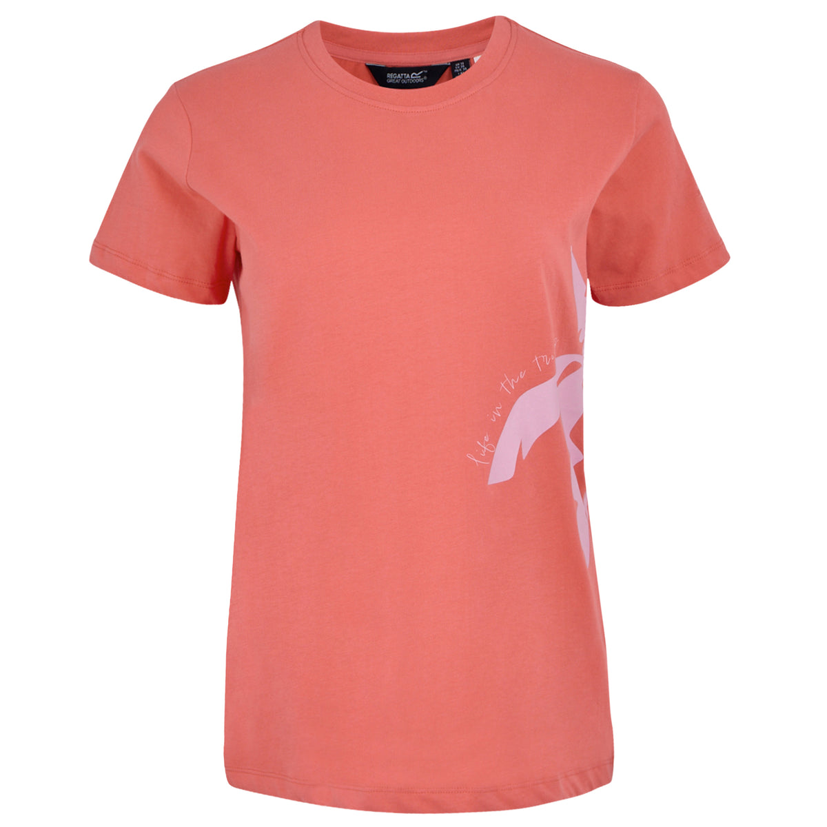 Peach Bloom - Front - Regatta Womens-Ladies Filandra VX Tropical T-Shirt