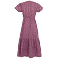 Lilac - Back - Regatta Womens-Ladies Orla Kiely Jasmine Flower Tiered Midi Dress
