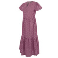 Lilac - Side - Regatta Womens-Ladies Orla Kiely Jasmine Flower Tiered Midi Dress