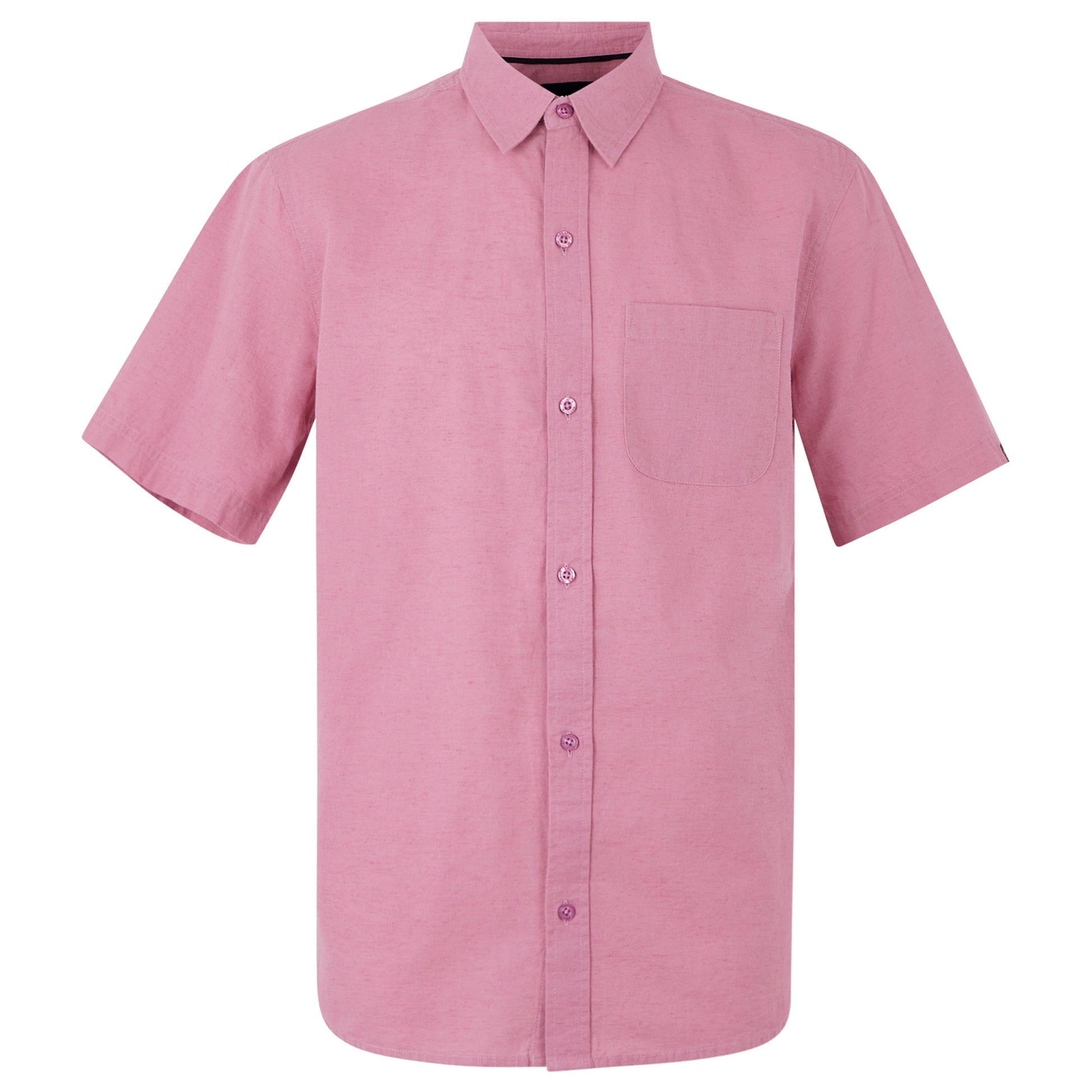 Lilas - Front - Regatta Mens Loran Short-Sleeved Shirt