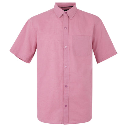 Lilas - Front - Regatta Mens Loran Short-Sleeved Shirt