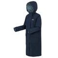 Navy - Side - Regatta Womens-Ladies Orla Kiely Mac II Jasmine Flower Waterproof Jacket