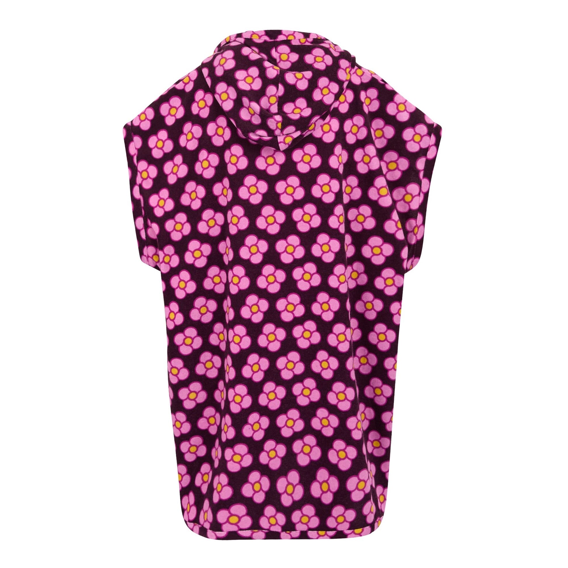 Morello - Back - Regatta Girls Orla Kiely Spinning Flower Towelling Robe