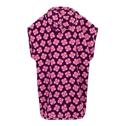 Morello - Back - Regatta Girls Orla Kiely Spinning Flower Towelling Robe