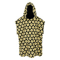 Black - Front - Regatta Girls Orla Kiely Spinning Flower Towelling Robe