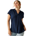 Navy - Lifestyle - Regatta Womens-Ladies Rianne V Neck Shirt