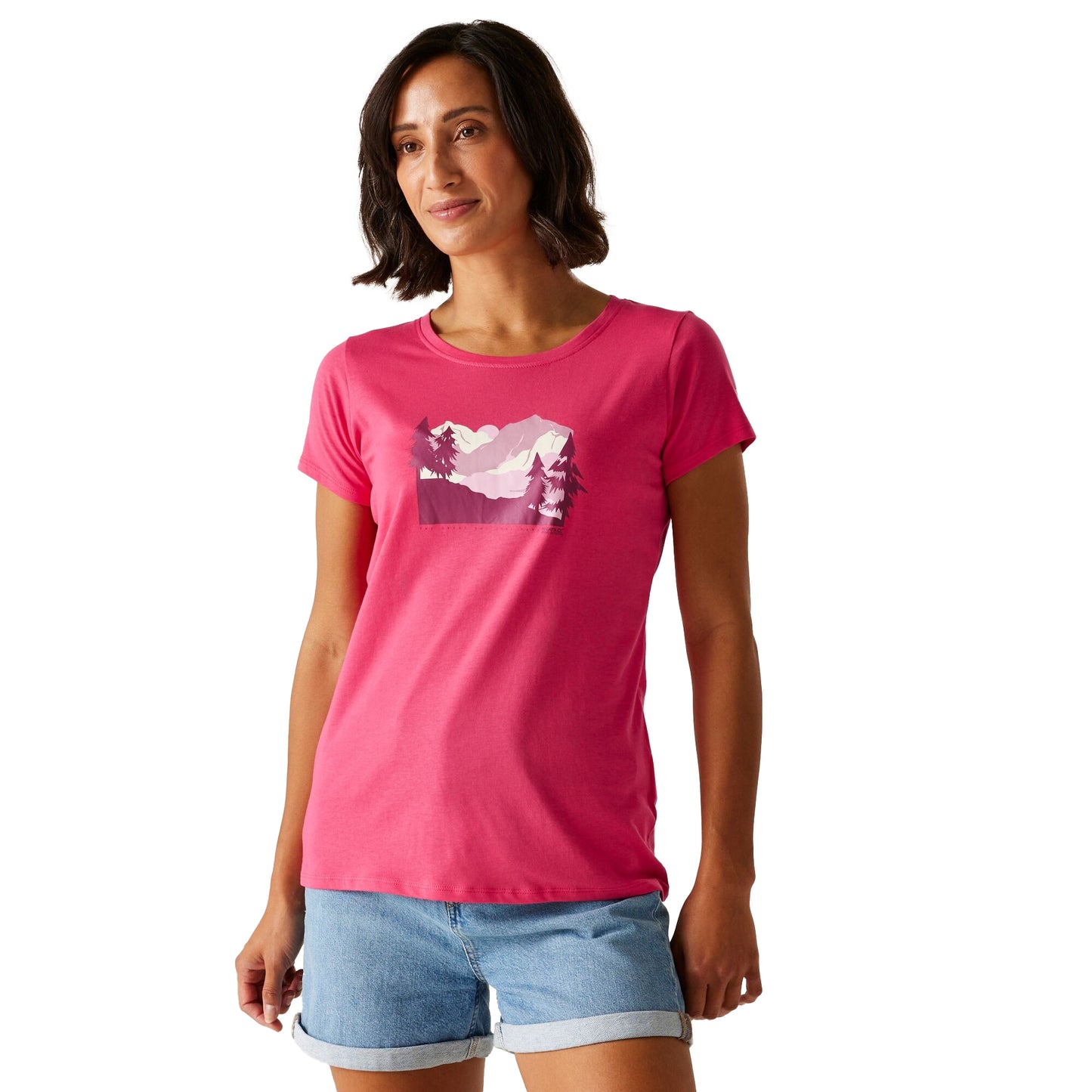 Pop - Lifestyle - Regatta Womens-Ladies Breezed V Pine Tree T-Shirt