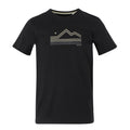 Black - Front - Regatta Mens Breezed V Abstract Mountain T-Shirt