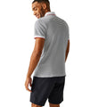 White-Navy - Back - Regatta Mens Tiver Striped Polo Shirt