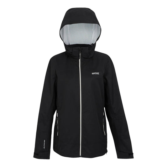 Black - Front - Regatta Womens-Ladies Oakhowe Waterproof Jacket