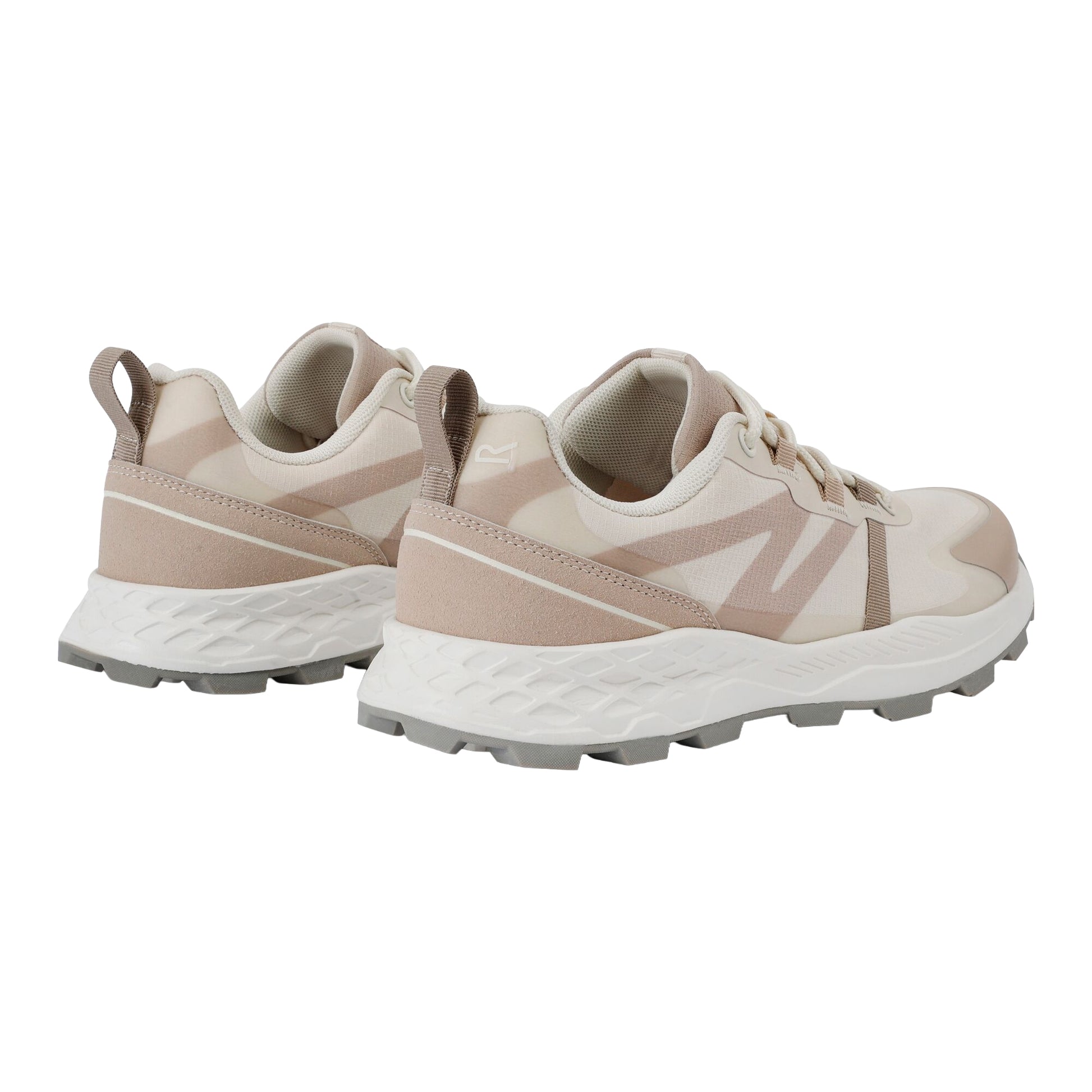 Light Vanilla - Back - Regatta Womens-Ladies Leighton Synthetic Leather Trainers