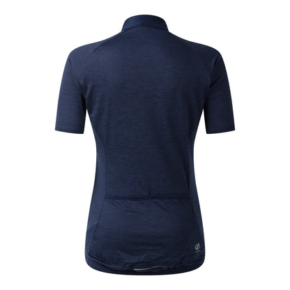 Navy - Back - Dare 2B Womens-Ladies Pedal II Jersey