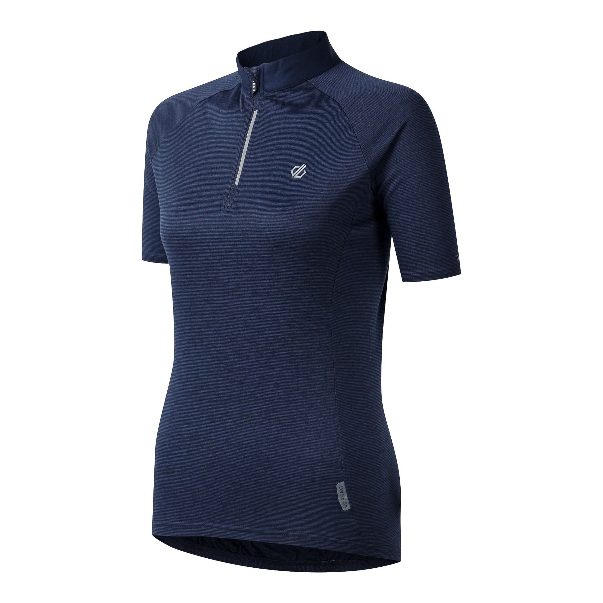 Navy - Side - Dare 2B Womens-Ladies Pedal II Jersey