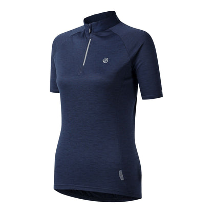 Navy - Side - Dare 2B Womens-Ladies Pedal II Jersey