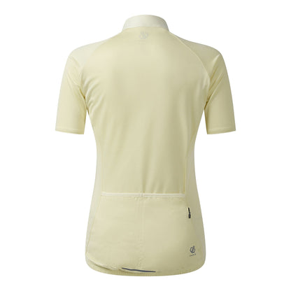 Wax Yellow - Back - Dare 2B Womens-Ladies Pedal II Jersey