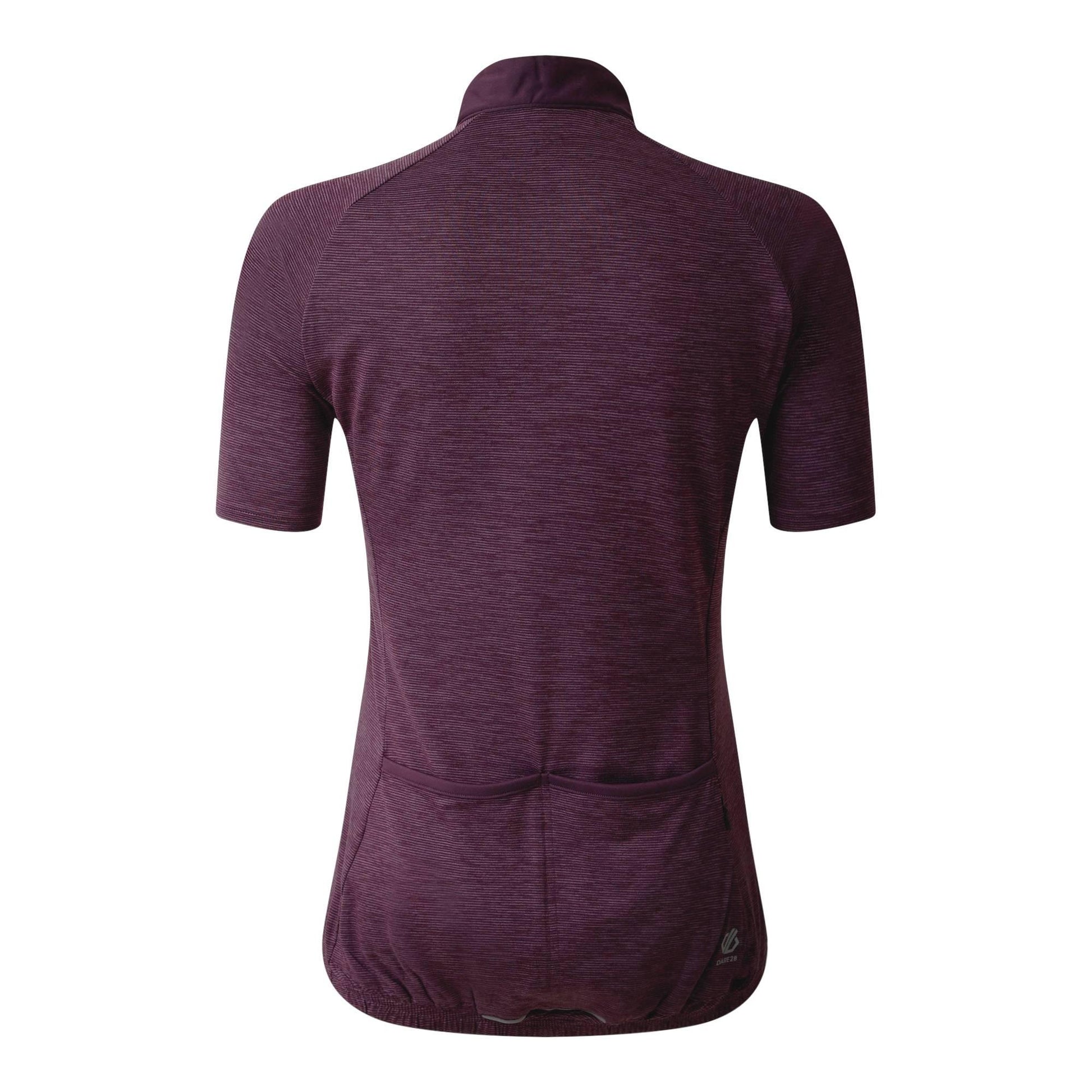 Deep Plum - Back - Dare 2B Womens-Ladies Pedal II Jersey