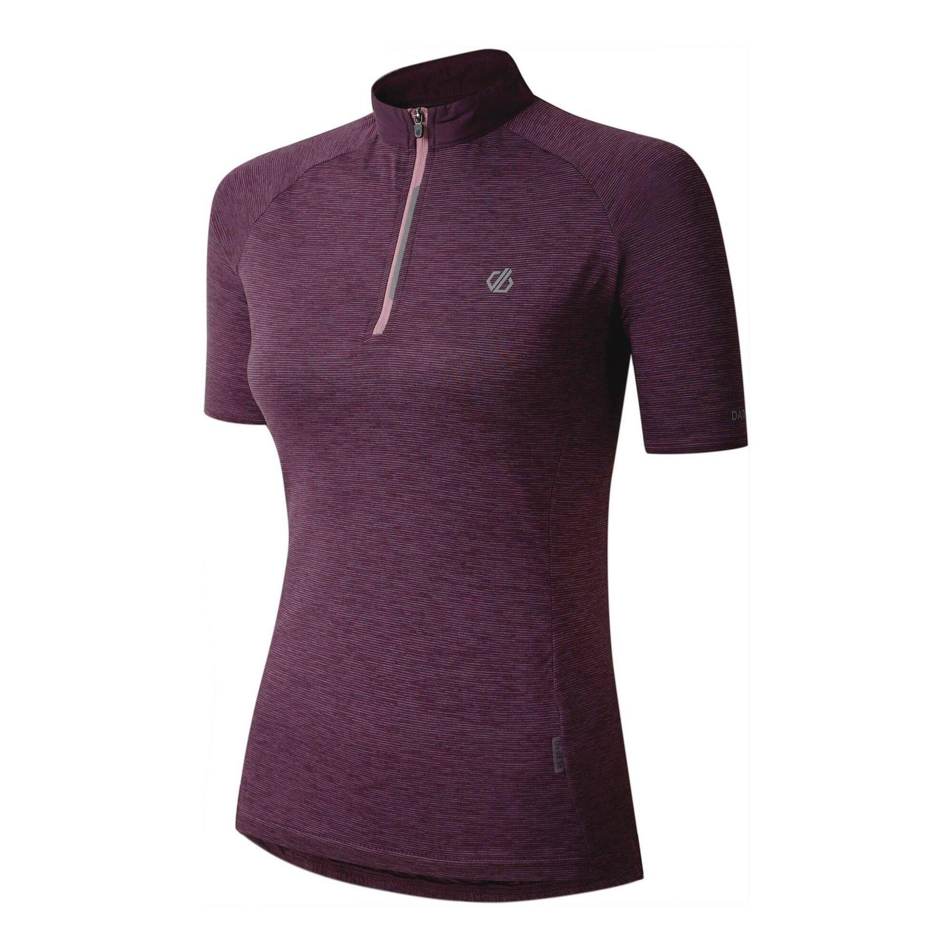Deep Plum - Side - Dare 2B Womens-Ladies Pedal II Jersey