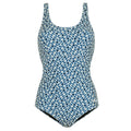 Blue - Front - Regatta Womens-Ladies Orla Kiely Jasmine Flower One Piece Swimsuit