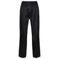 Black - Back - Regatta Great Outdoors Womens-Ladies Adventure Tech Pack It Waterproof Overtrousers