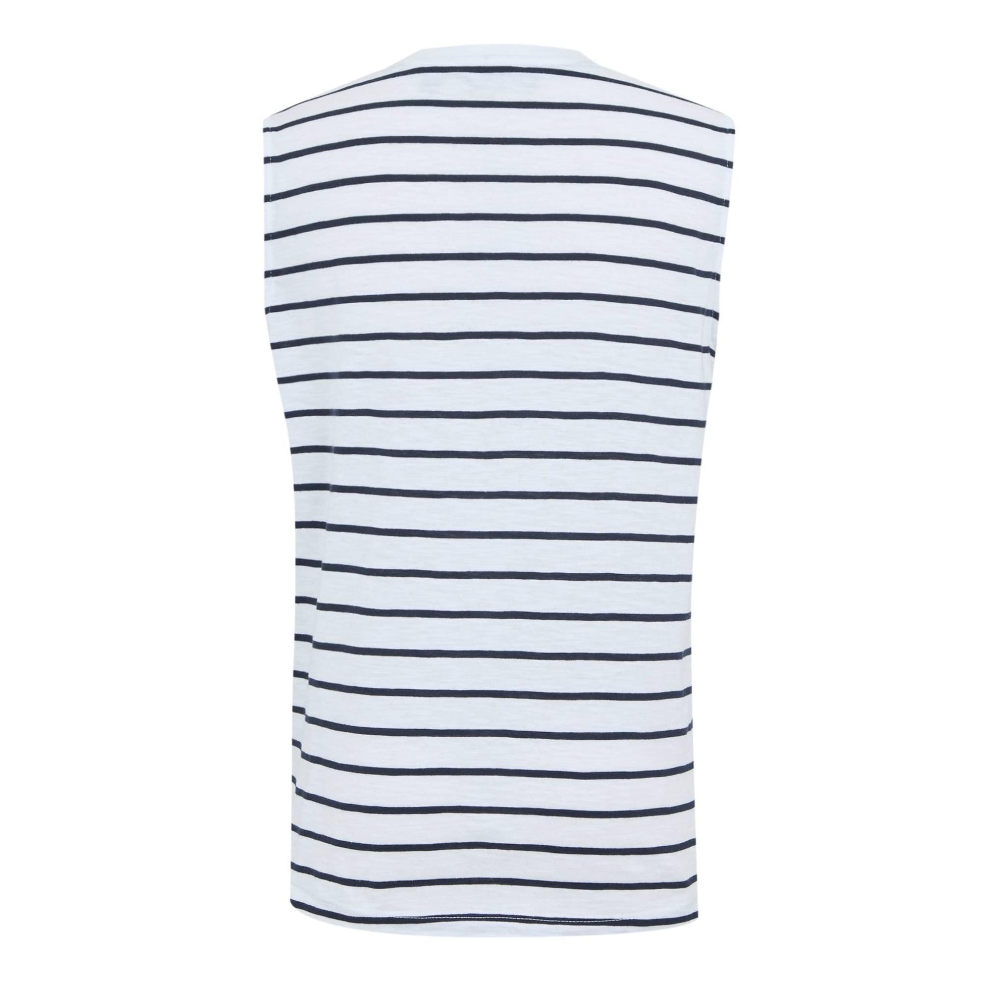 White-Navy - Back - Regatta Womens-Ladies Fariene Striped Sleeveless Top