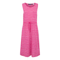 Pink Fusion-White - Front - Regatta Womens-Ladies Ariena Painterly Stripe Casual Dress