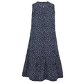 Navy-White - Back - Regatta Womens-Ladies Trisa Micro-Dot Smock Dress