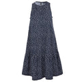 Navy-White - Front - Regatta Womens-Ladies Trisa Micro-Dot Smock Dress