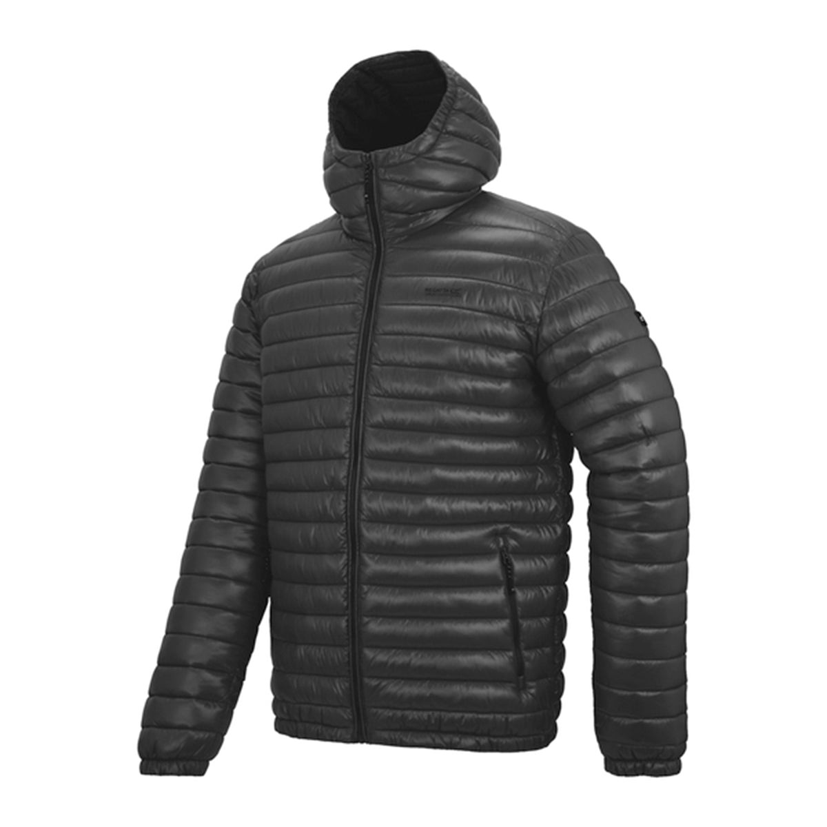 Black - Side - Regatta Mens Hurden Padded Jacket