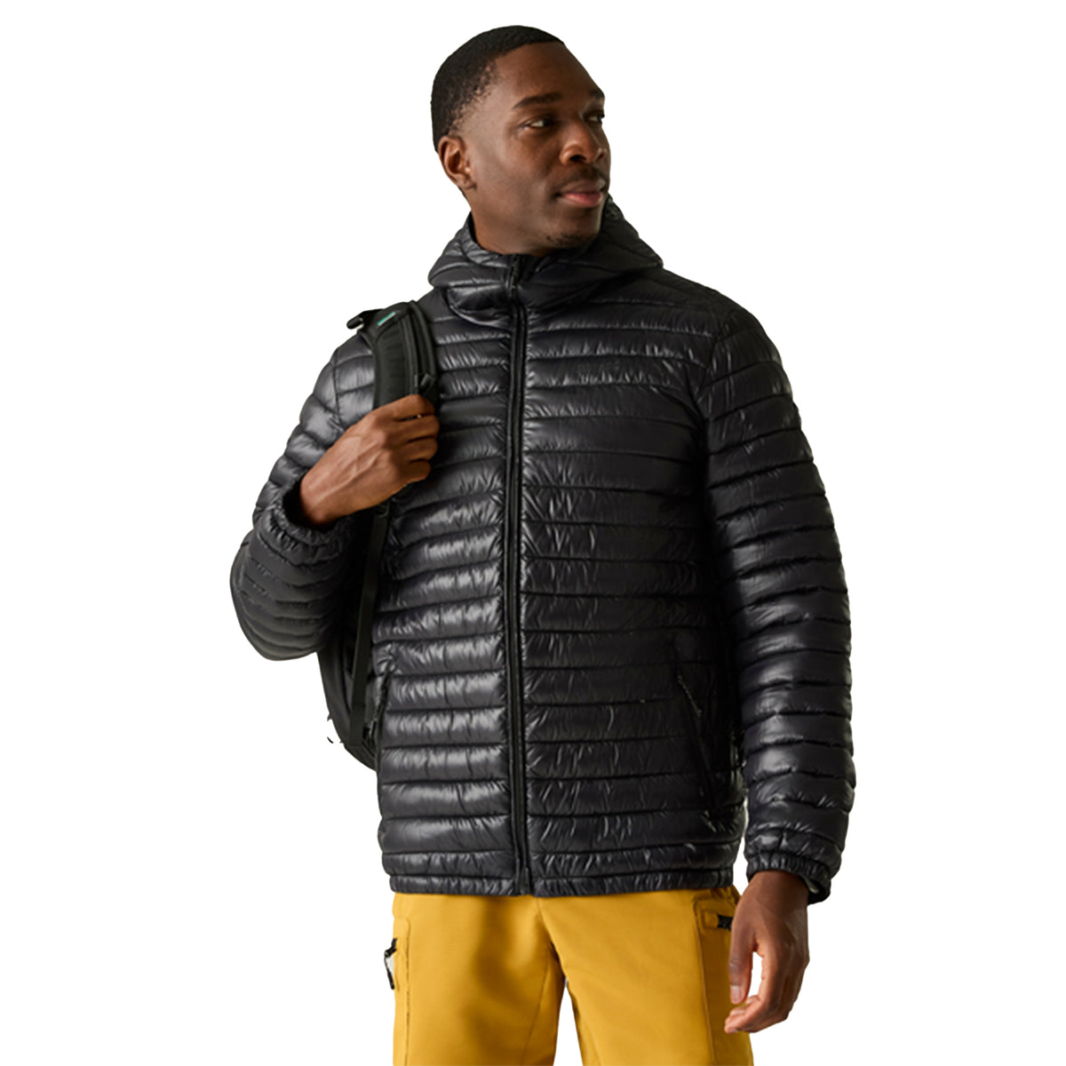 Black - Lifestyle - Regatta Mens Hurden Padded Jacket