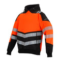 Black-Orange - Side - Regatta Professional Mens High-Vis Hoodie